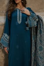 Izel - 3pcs Lawn Embroidered With Indian Chiffon Dupatta - 2901 - Image 3