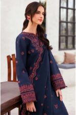 Farasha - 3pcs Lawn Embroidered With Chiffon Emb Dupatta - 3076 - Image 3