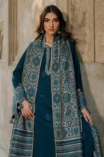 Izel - 3pcs Lawn Embroidered With Indian Chiffon Dupatta - 2901 - Image 4