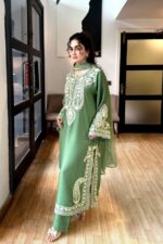 Maryam N Maria - Luxury Lawn Emb With Ready To Wear Chiffon Dupatta - 7306 - Image 3