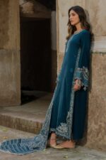 Izel - 3pcs Lawn Embroidered With Indian Chiffon Dupatta - 2901 - Image 5