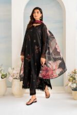 Iznik - 3pcs Lawn Embroidered With Silk Printed Dupatta - 0549 - Image 2