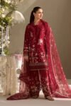 Sobia Nazir - 3pcs Lawn Embroidered With Khaadi Net Emb Dupatta - 3101