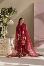 Sobia Nazir - 3pcs Lawn Embroidered With Khaadi Net Emb Dupatta - 3101 - Image 2