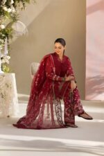 Sobia Nazir - 3pcs Lawn Embroidered With Khaadi Net Emb Dupatta - 3101 - Image 7