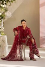 Sobia Nazir - 3pcs Lawn Embroidered With Khaadi Net Emb Dupatta - 3101 - Image 8