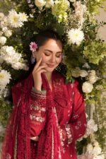 Sobia Nazir - 3pcs Lawn Embroidered With Khaadi Net Emb Dupatta - 3101 - Image 9