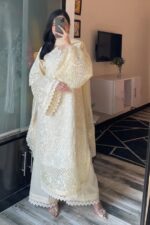 Sahane Luxury Chicken Kari 3pcs Lawn With Ready To Wear Dupatta- 758 - Image 7