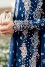 Qalamkar - 3pcs Luxury Emb Dhanak With Dhanak Emb Shawl - 1272 - Image 6