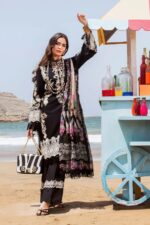 Sahane 3pcs Lawn Embroidered With Diamond Printed Dupatta - 51201 - Image 2