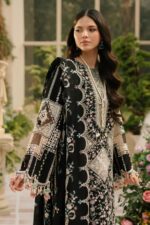 Bin ilyas - 3pcs Lawn Emb With Ready To Wear Chiffon Emb Dupatta - 4050 - Image 2