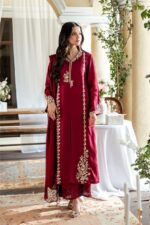 Azure 3pcs Lawn Emb With Ready To Wear Chiffon Emb Dupatta - 7339 - Image 2