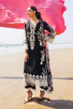 Sahane 3pcs Lawn Embroidered With Diamond Printed Dupatta - 51201 - Image 4