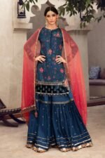 Maria B - 3pcs Lawn Emb With Ready To Wear Chiffon Dupatta - 110 - Image 2