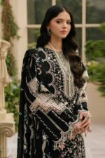 Bin ilyas - 3pcs Lawn Emb With Ready To Wear Chiffon Emb Dupatta - 4050 - Image 4