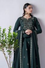 Asim Jofa - 3pcs Lawn  Embroidered With Chiffon Emb Dupatta - 3374 - Image 5