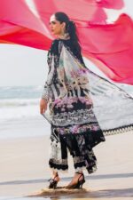 Sahane 3pcs Lawn Embroidered With Diamond Printed Dupatta - 51201 - Image 6