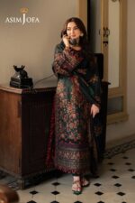 Asim Jofa - 3pcs Lawn Embroidered With Lawn Emb Dupatta - 937 - Image 2