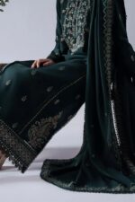 Asim Jofa - 3pcs Lawn  Embroidered With Chiffon Emb Dupatta - 3374 - Image 7