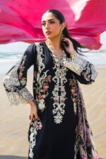 Sahane 3pcs Lawn Embroidered With Diamond Printed Dupatta - 51201 - Image 7