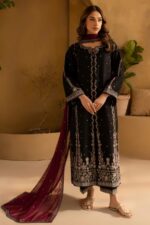 Batik - 3pcs Lawn Embroidered With Chiffon Emb Dupatta - 3349 - Image 2