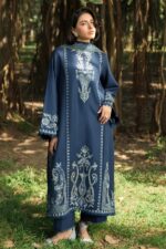 Asim Jofa - 3pcs Lawn Embroidered With Chiffon Emb Dupatta - 3319
