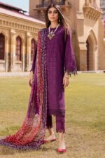 Nureh - 3pcs Chicken Kari Lawn Emb With Diamond Printed Dupatta - 939 - Image 2