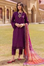 Nureh - 3pcs Chicken Kari Lawn Emb With Diamond Printed Dupatta - 939