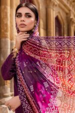 Nureh - 3pcs Chicken Kari Lawn Emb With Diamond Printed Dupatta - 939 - Image 5