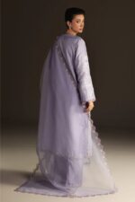 Zara shahjahan - 3pcs Lawn Embroidered With Chiffon Emb Dupatta - 3277 - Image 2
