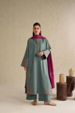 Iznik - 3pcs Lawn Embroidered With Diamond Printed Dupatta - 943