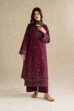 Iznik - 3pcs Lawn Embroidered With Chiffon Emb Dupatta - 3285 - Image 4