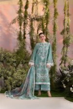 Sobia Nazir - 3pcs Chicken Kari Lawn Emb With Diamond Printed Dupatta - 51216 - Image 3