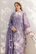 Parishay - 3pcs Chicken Kari Lawn Emb With Chiffon Emb Dupatta - 6258 - Image 6