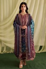 Iznik - 3pcs Lawn Emb With Ready To Wear Chiffon Dupatta - 825 - Image 2