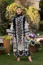 Elaf - 3pcs Lawn Embroidered With Diamond Printed Dupatta - 51226 - Image 3