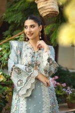 Elaf - 3pcs Chicken Kari Lawn Emb With Ready To Wear Chiffon Dupatta - 51233 - Image 3