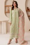 Fiona - 3pcs Lawn Embroidered With Diamond Printed Dupatta - 867