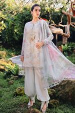 Maria B - 3pcs Chicken Kari Lawn Emb With Ready To Wear Chiffon Dupatta - 815