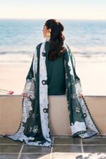 Qalamkar - 3pcs Chicken Kari Lawn Emb With Chiffon Emb Dupatta - 51219 - Image 6