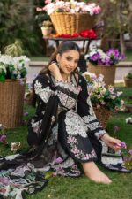 Elaf - 3pcs Lawn Embroidered With Diamond Printed Dupatta - 51226 - Image 6