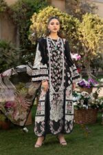 Elaf - 3pcs Lawn Embroidered With Diamond Printed Dupatta - 51226