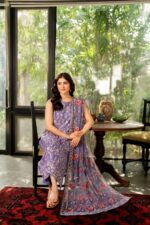 Tana Bana - 3pcs Lawn Emb With Heavy Khaadi Net Emb Dupatta - 51234 - Image 2