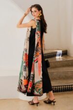 Izel - 3pcs Lawn Embroidered With Diamond Printed Dupatta - 51227 - Image 3