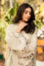 Elaf - 3pcs Chicken Kari Lawn Emb With Ready To Wear Chiffon Dupatta - 51229 - Image 6