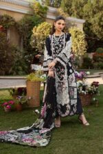 Elaf - 3pcs Lawn Embroidered With Diamond Printed Dupatta - 51226 - Image 2