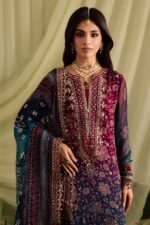 Iznik - 3pcs Lawn Emb With Ready To Wear Chiffon Dupatta - 825 - Image 6