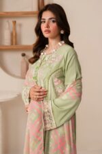 Fiona - 3pcs Lawn Embroidered With Diamond Printed Dupatta - 867 - Image 2