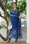 Qalamkar - 3pcs Lawn Embroidered With Diamond Printed Dupatta - 397
