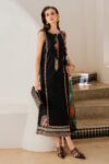 Izel - 3pcs Lawn Embroidered With Diamond Printed Dupatta - 51227